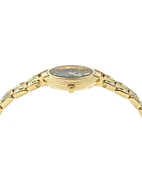 Versace Women's Swiss Antlia Gold Ion Plated Bracelet Watch 34mm