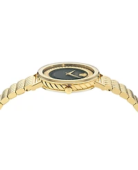 Versace Women's Swiss Delphinus Gold Ion Plated Bracelet Watch 35mm