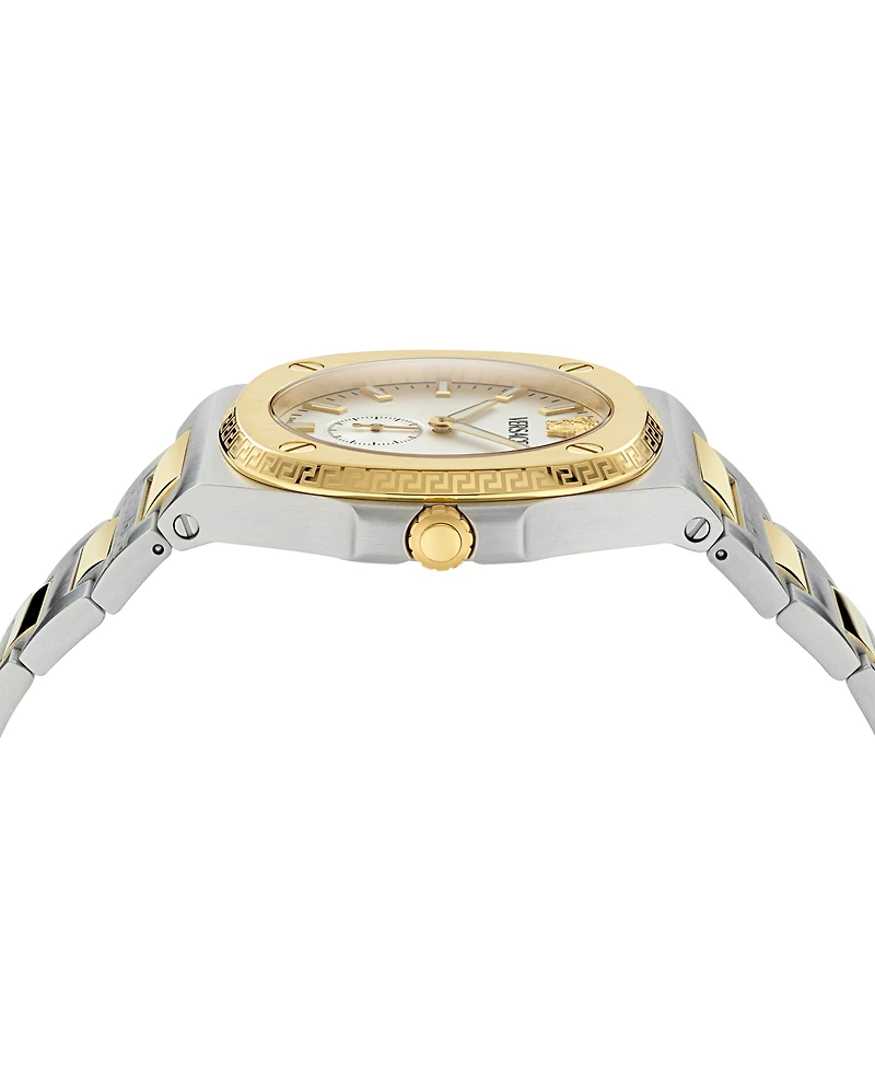 Versace Men's Swiss Tolomeo Two-Tone Bracelet Watch 40mm