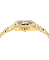 Versace Women's Swiss Medusa Antares Gold Ion Plated Bracelet Watch 35mm