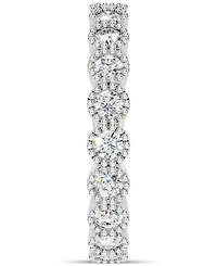 Diamond Milgrain Bead Frame Eternity Band (1 ct. t.w.) Platinum or 14k Gold