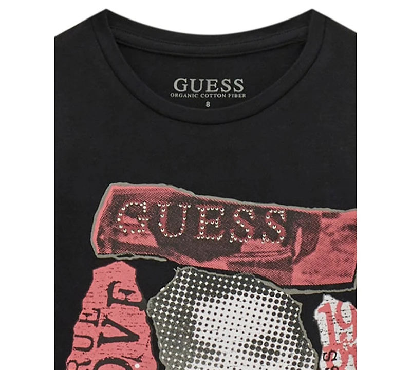 Guess Big Girls Long Sleeve Graphic T-Shirt