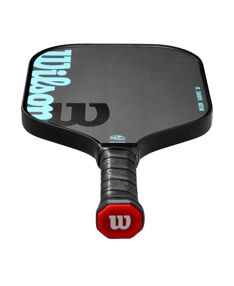 Wilson Cadence 16 Pickleball Paddle - Black/Lt Blue / 4 1/4 / 8.1 Oz