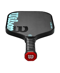 Wilson Cadence 16 Pickleball Paddle - Black/Lt Blue / 4 1/4 / 8.1 Oz
