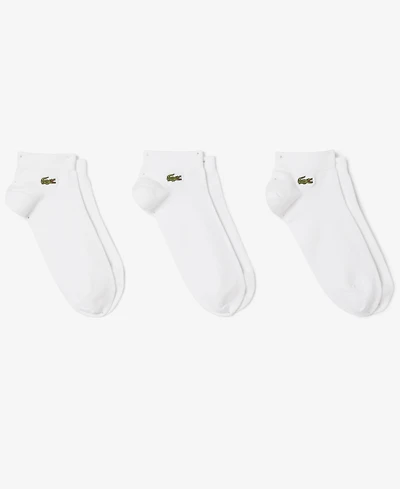 Lacoste Unisex 3-Pack Ankle Socks Set