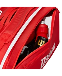 Wilson Super Tour Red 9-Pack Tennis Bag - Red