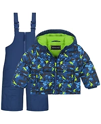 S Rothschild & Co Baby Boys 2-Piece Snowsuit Jacket and Ski Bib Set