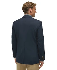 B by Brooks Brothers Men's Classic-Fit Navy Stretch Wool Blend Blazer