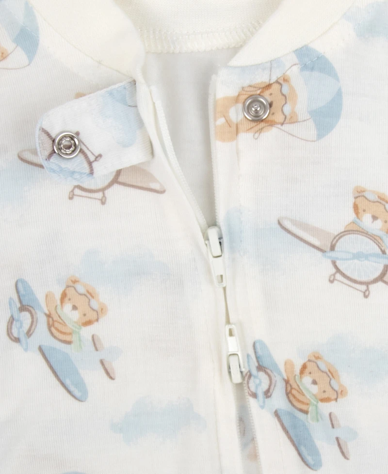 Baby Essentials Boys 4-Piece Teddy Bear Layette Set