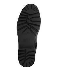 Mia Women's Elis Wedge Heel Buckled Ankle Booties
