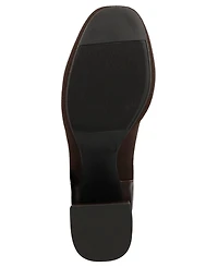 Mia Women's Bronwen Chic Contrast Block Heel Dress Booties