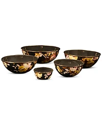 MacKenzie-Childs Wild Rose Brown Large Everyday Bowl, 128-oz.