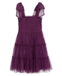 Speechless Big Girls Knee Length Smocking Bodice Dress