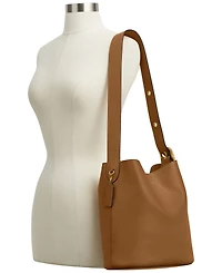 Coach Bleecker Medium Leather Bucket Bag