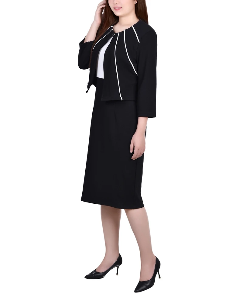 Ny Collection Petite Two Piece Dress Set