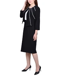 Ny Collection Petite Two Piece Dress Set