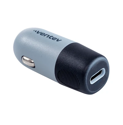 Ventev 20W Ultrafast Usb C Universal Car Charger-Gray