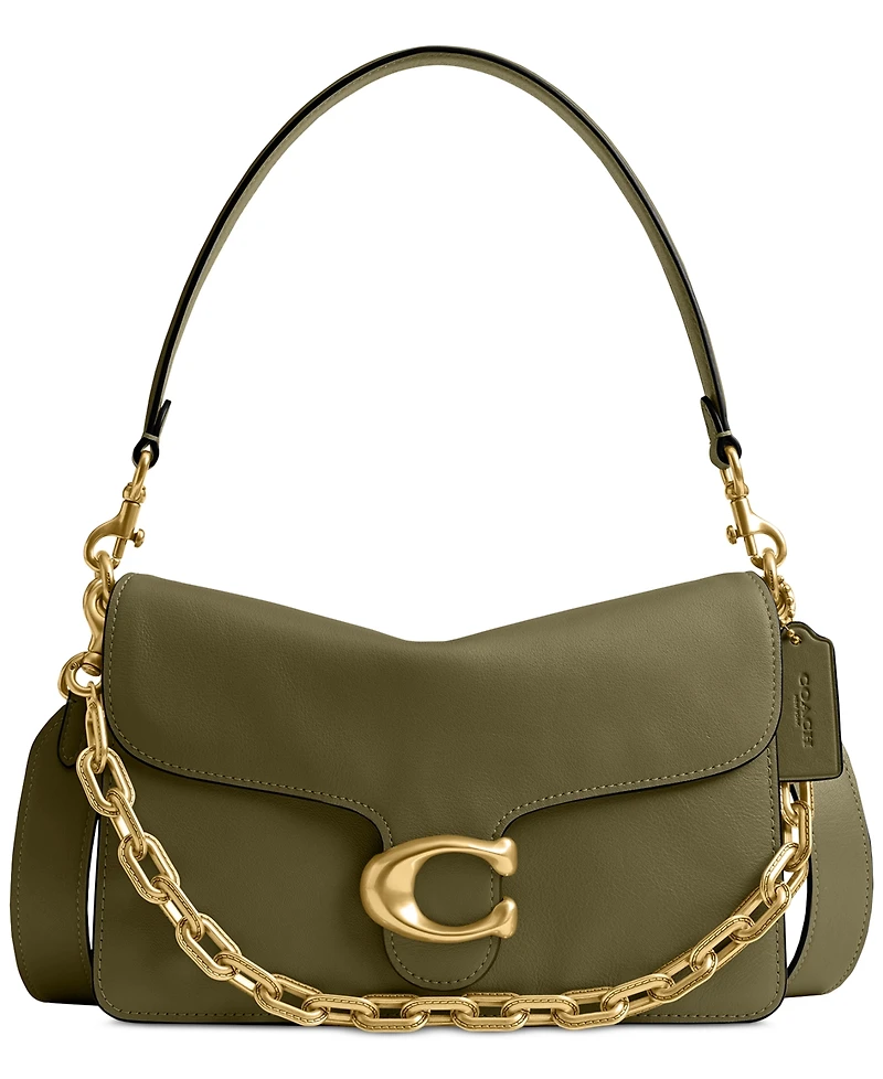 Coach Chain Tabby Leather Small Shoulder Bag