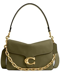Coach Chain Tabby Leather Small Shoulder Bag
