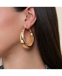 Jessica Simpson Polished Chunky Gold-Tone Hoop Earrings