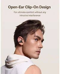 Baseus Open Earbuds Ear Headphones Wireless Bluetooth 5.3 Sport Earphones,MC1 White
