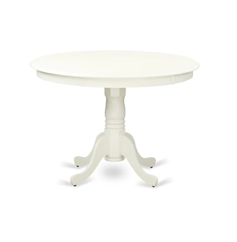 East West Furniture Dining Room Set Linen White