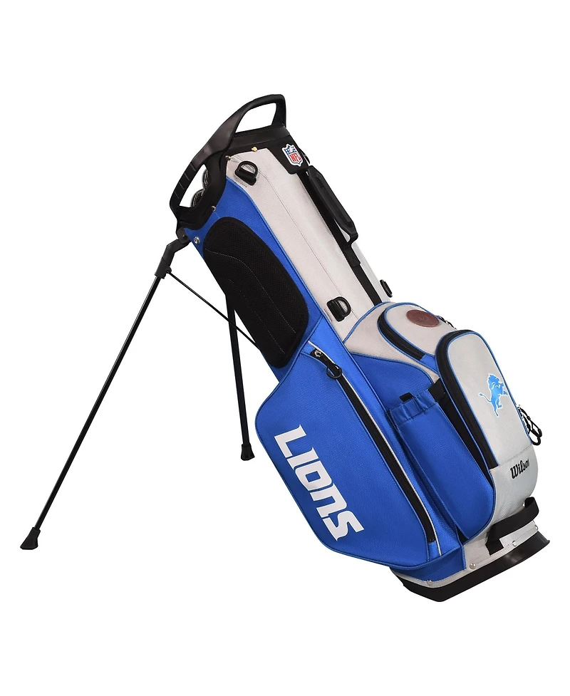 Wilson Nfl Detroit Lions Golf Stand Bag - Blue/Silver