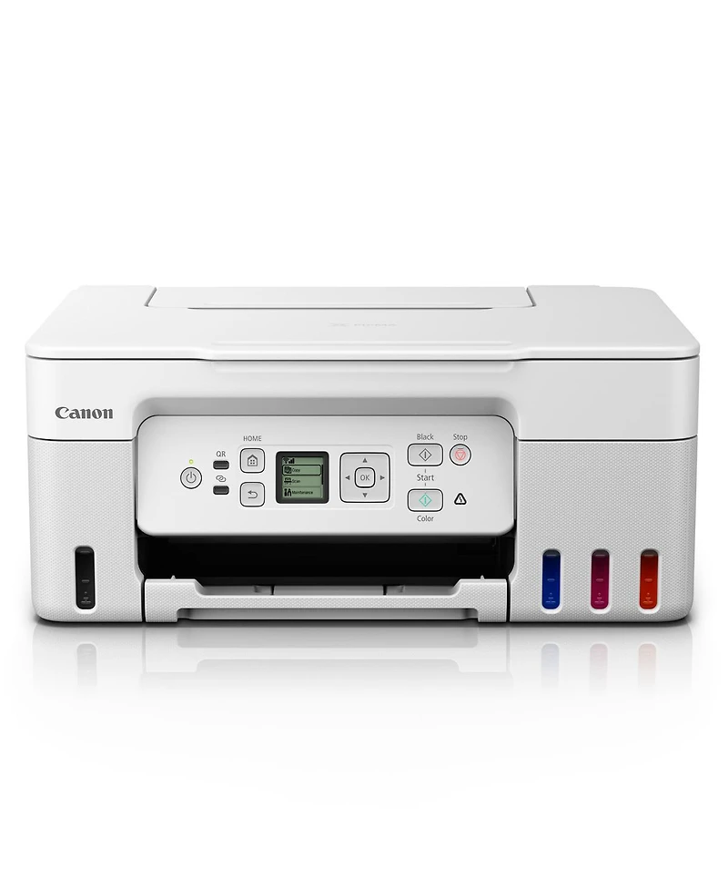Canon Pixma G3270 MegaTank All-in-One Wireless Inkjet Color Printer (White)