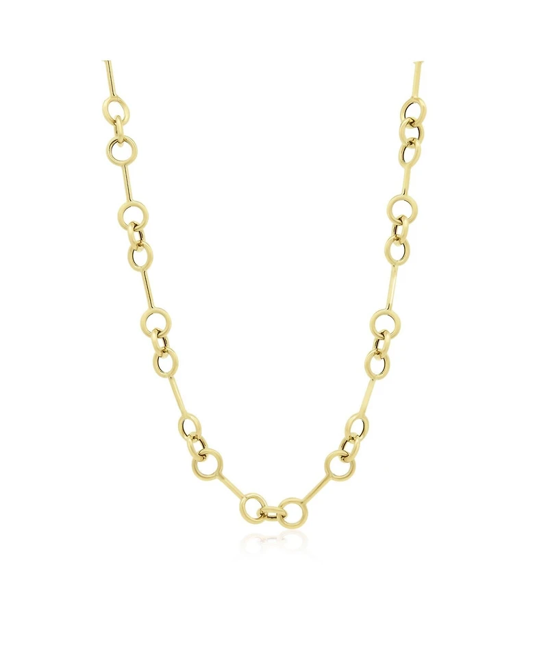 The Lovery Interlocked Circle Chain Necklace 14K Gold