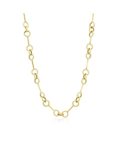 The Lovery Interlocked Circle Chain Necklace 14K Gold