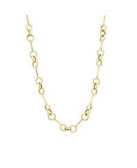 The Lovery Interlocked Circle Chain Necklace 14K Gold