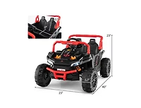Akiudex 12V Kids Ride-On Utv with Remote Control and Music Player