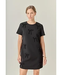 English Factory Women's Bow Detailed Mini Dress