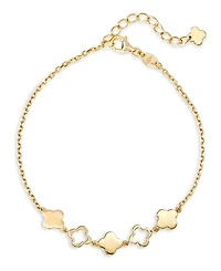 Devata Clover Chain Bracelet in 14K Gold, 6.5 in adj to 7.5 in