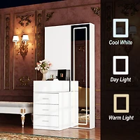Homsee Luxury black aluminum alloy tempered glass doors, 4-door wardrobes, bedroom armoire, Closet