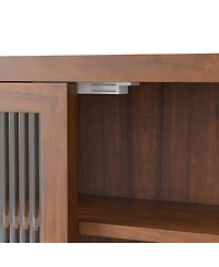 Casainc 24.8" Vintage Double Door Wall Cabinet With Glass Doors, 3 Tiers and Towel Rack