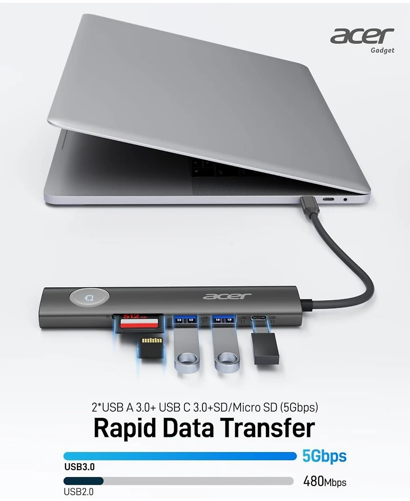 Acer 7-in-1 Usb-c Hub Multiport Adapter