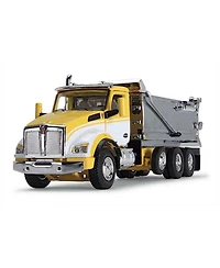 First Gear Dcp 1/64 Yellow, White & Chrome Kenworth T880 Rogue Dump