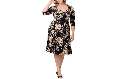 Kiyonna Plus Royal Sweetheart Cocktail Dress