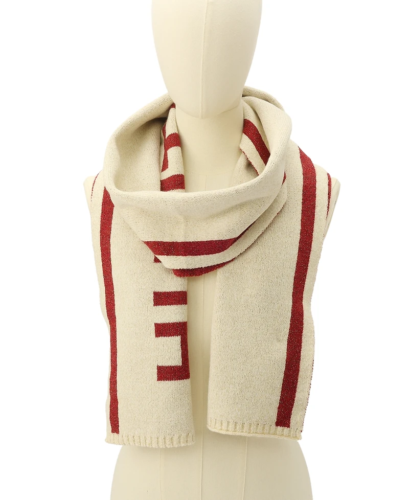 Hunter Metallic Rib Logo Scarf