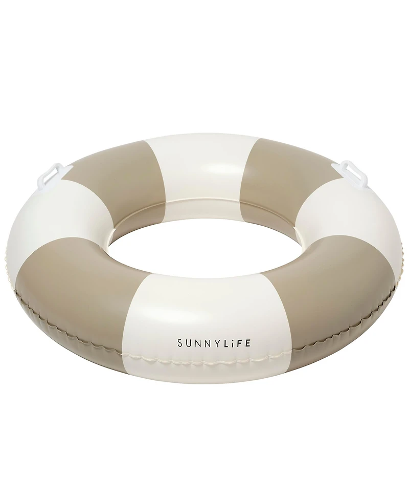 Slim Tube Pool Ring: Rustico Driftwood Stripe
