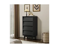 Casainc Storage Cabinet with Drawer Double Dresser Bevel Design
