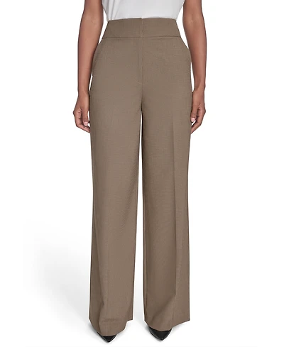 Calvin Klein Women's Novelty Check Mid-Rise Pants