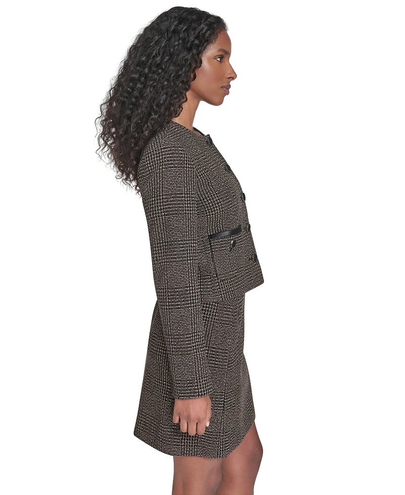Calvin Klein Women's Novelty Button Front Jacket