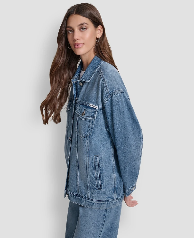 Dkny Jeans Women's Denim Trucker Jacket