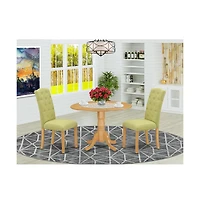 East West Furniture Dining Room Set Oak