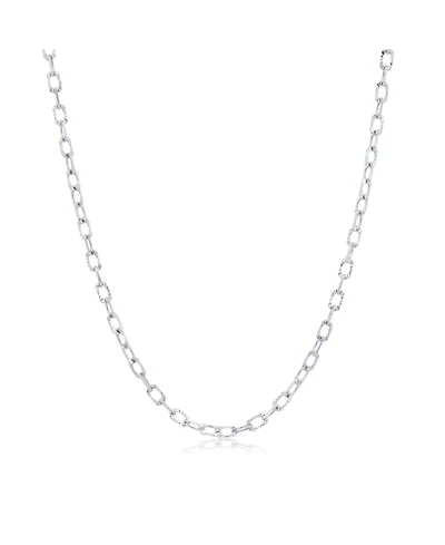 The Lovery Sparkle Cut Link Chain Necklace 14K Gold