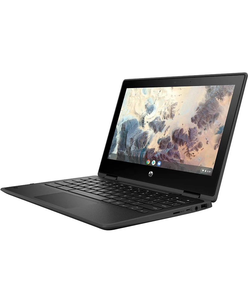 Hp Chromebook x360 11 G4 Education Edition 11.6" Hd 2-In-1 Touchscreen Notebook Computer, Intel Celeron N5100 1.1GHz, 8GB Ram, 64GB eMMC, Chrome Os