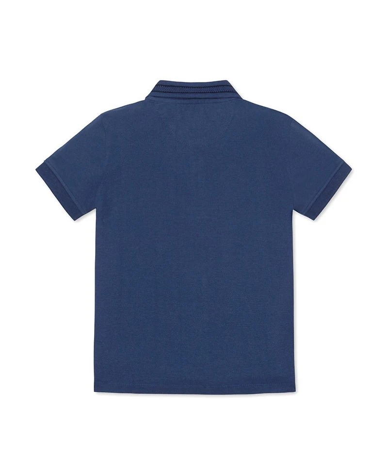 Hope & Henry Little and Big Boys' Organic Short Sleeve Knit Pique Polo Shirt