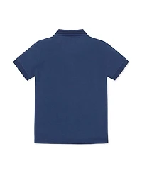 Hope & Henry Little and Big Boys' Organic Short Sleeve Knit Pique Polo Shirt